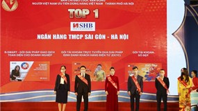 Sản phẩm của SHB được vinh danh Top 1 Hàng Việt Nam được yêu thích nhất năm 2021
