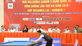 Nước tăng lực Number 1 tiếp tục đồng hành cùng Giải Billiards Carom 3 băng quốc tế Bình Dương