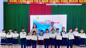 Thật vui khi em đã được uống nước sạch…!