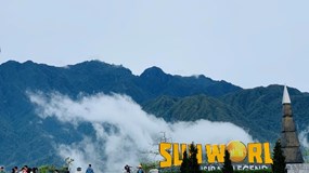 Nghỉ lễ 30/4, nhiều du khách chọn đến Fansipan ngắm đỗ quyên bung nở