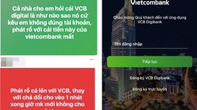 App Vietcombank bất ngờ "nâng cấp", số điện thoại tư vấn... sập