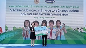 Doanh thu nội địa và xuất khẩu 6 tháng đầu năm của Vinamilk tăng trưởng 2 con số