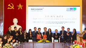 BAC A BANK kí hợp đồng khung cho vay gián tiếp với Quỹ phát triển doanh nghiệp nhỏ và vừa