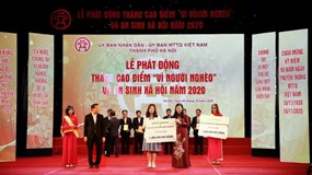 Tập đoàn BRG và Công ty Liên doanh Thành phố Thông minh Bắc Hà Nội đóng góp 1 tỷ đồng hưởng ứng cuộc vận động vì người nghèo