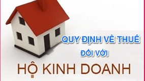 Hướng dẫn về thuế GTGT, thuế TNCN và quản lý thuế đối với hộ kinh doanh, cá nhân kinh doanh