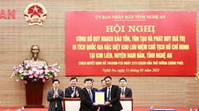 Công bố Quy hoạch Bảo tồn, tôn tạo và phát huy giá trị Khu lưu niệm Chủ tịch Hồ Chí Minh tại Nghệ An