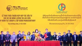 T&T Group hợp tác với tập đoàn hàng đầu của Lào, phát triển 2.500 MW điện tái tạo