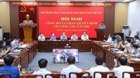 Công bố quyết định về công tác cán bộ tại Tạp chí Mặt trận