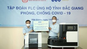 Tập đoàn FLC trao tặng Bắc Giang 3 hệ thống xét nghiệm COVID 19 trị giá gần 9 tỷ đồng