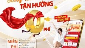 Phí 0 đồng cho tất cả các giao dịch online e-SkyOne tại HDBank