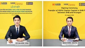 SHB sẽ chuyển nhượng 100% vốn tại SHB Finance cho Krungsri – thành viên chiến lược thuộc Tập đoàn MUFG – Nhật Bản