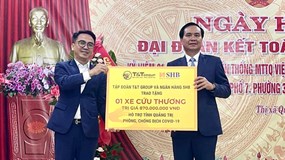 T&T Group và SHB trao tặng xe cứu thương hỗ trợ Quảng Trị - Quảng Bình chống dịch