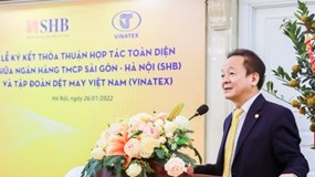 SHB và VINATEX ký kết thỏa thuận hợp tác toàn diện