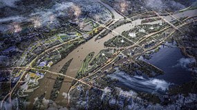 Tạm dừng cấp phép xây dựng trong phạm vi dự án Trục đại lộ cảnh quan sông Hồng