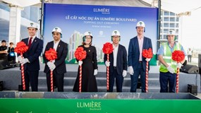 Masterise Homes chính thức cất nóc LUMIÈRE Boulevard