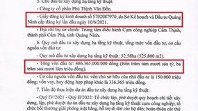 Công ty Phú Thịnh Vân Đồn 9 tháng tuổi được giao làm dự án gần 500 tỷ