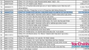 Dịch Vụ An Dương, Địa Ốc Vạn Kim đứng đầu nợ thuế tại Đà Nẵng