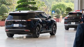 Cận cảnh dàn xe điện đưa đón khách VIP tại Hội nghị Thượng đỉnh P4G