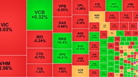 VN-Index giảm gần 19 điểm, thủng mốc 1.850 điểm