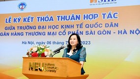 SHB tăng cường hợp tác với Đại học Kinh tế Quốc Dân