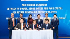 PV Power, Asong Invest và PVCB Capital ký kết Biên bản ghi nhớ hợp tác đầu tư trong ngành Công nghiệp Xanh Việt Nam