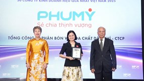 Phú Mỹ - PVFCCo lọt Top 50 Thương hiệu mạnh và Top 50 Công ty kinh doanh hiệu quả nhất 2025