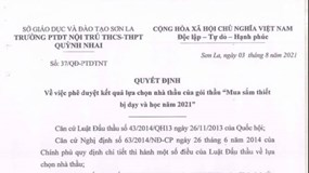 Công ty Tuấn Minh một mình trúng nhiều gói thầu, tiết kiệm thấp ở Sơn La
