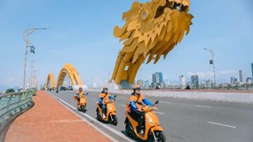 Dịch vụ giao hàng “xanh” AhaFast nổi bật trên đường phố Đà Nẵng