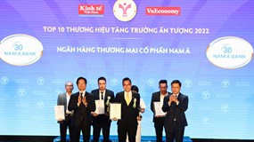 Nam A Bank - Top 10 thương hiệu tăng trưởng ấn tượng 2022