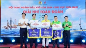 PVFCCo xếp thứ Nhì toàn đoàn Hội thao ngành Dầu khí năm 2024 khu vực phía Nam