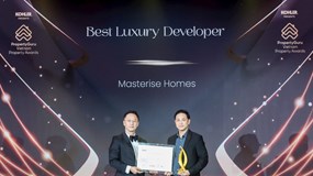 Tiên phong kiến tạo không gian sống hàng hiệu, Masterise Homes xứng danh “Best Luxury Developer” tại Propertyguru Vietnam Property Awards 2025