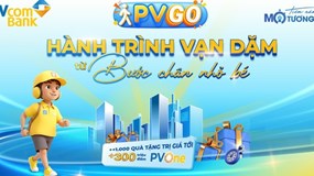 Trải nghiệm thử thách đi bộ, nhận thưởng hấp dẫn cùng PVcomBank