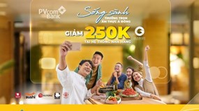 Giảm 250.000 đồng khi thanh toán bằng thẻ tín dụng PVcomBank tại chuỗi Golden Gate