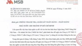 Bài 2: Ngân hàng MSB Sài Gòn báo cáo gì cho Ngân hàng Nhà nước về việc bị “tố” bội tín