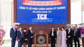 Niêm yết và chính thức giao dịch hơn 2,31 cổ phiếu chứng khoán TCBS (TCX) ngày 21/10