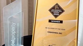 Vinhomes được vinh danh “Nhà phát triển bất động sản của năm” khu vực Đông Nam Á