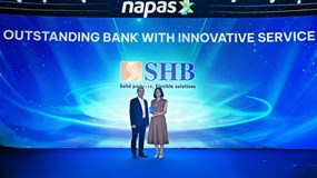 SHB nhận giải Ngân hàng xuất sắc về đổi mới sáng tạo, thúc đẩy tương lai thanh toán không tiền mặt