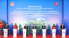 Vingroup khởi công đô thị nghỉ dưỡng suối khoáng và tổ hợp thể dục thể thao Mỹ Lâm - Tuyên Quang 