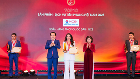 Giải thưởng Tin dùng Việt Nam 2025 vinh danh thẻ visa “Tự Hào” của ngân hàng NCB