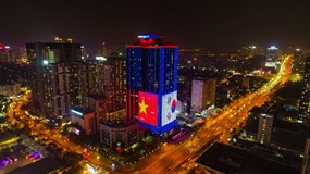 Hà Nội - Seoul rực sáng trong tối kỷ niệm 30 năm quan hệ ngoại giao Việt - Hàn.