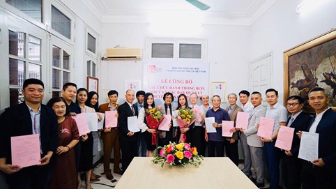 Hiệp hội Thiết kế mẫu và Sáng tạo mỹ thuật Việt Nam công bố các chức danh của Hiệp hội nhiệm kỳ 2018-2023