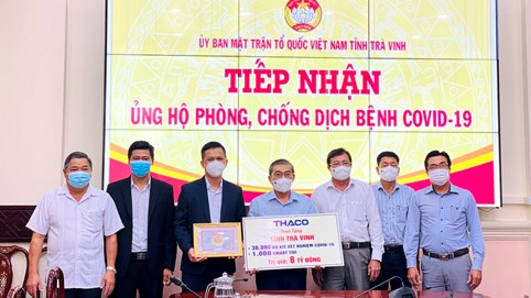 Thaco tặng 1.000 smart tivi cho ngành giáo dục Trà Vinh
