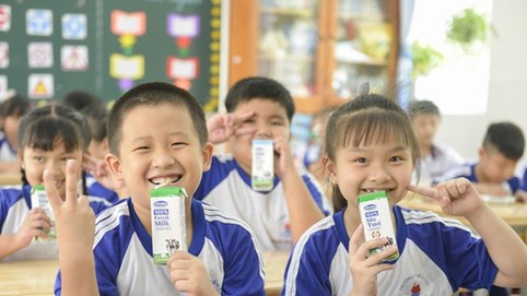 Chương trình sữa học đường TP.HCM mở rộng đến 24 quận, huyện