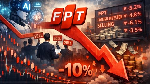 'Vận đen' của cổ phiếu FPT: Khối ngoại bán ròng và áp lực AI?