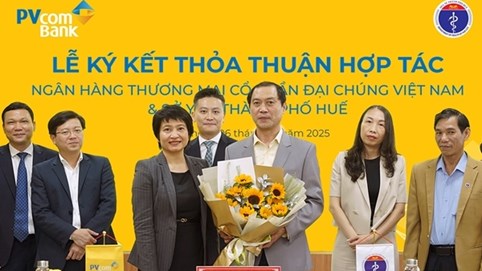 PVcomBank và Sở Y tế Thành phố Huế ký kết thỏa thuận hợp tác