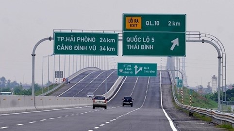 Từ 5-5 trạm thu phí cao tốc Hà Nội – Hải Phòng sẽ thu phí không dừng