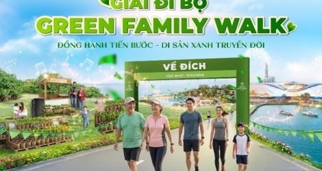 Giải đi bộ Green Family Walk: Hành trình “3 trong 1” tại Vinhomes Green Paradise