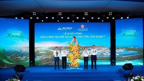 Hòa Phát khởi công khu công nghiệp thứ ba tại Hưng Yên theo mô hình công nghiệp hỗ trợ