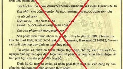 Cảnh báo về việc sử dụng giấy tờ giả mạo để quảng cáo bán hàng