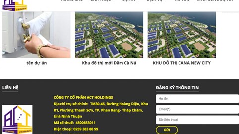 Tìm hiểu về ACT Holdings, chủ đầu tư Khu đô thị Đầm Cà Ná 4.500 tỷ